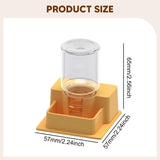 Maxbell Reptile Feeder Sturdy Reptile Waterer for Amphibians Bearded Dragon Tortoise Yellow