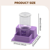 Maxbell Reptile Feeder Sturdy Reptile Waterer for Amphibians Bearded Dragon Tortoise Purple