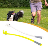 Maxbell Dog Ball Launcher Ergonomic Handle Interactive Sport Manual Non Slip Chucker white