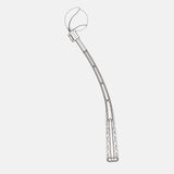 Maxbell Dog Ball Launcher Ergonomic Handle Interactive Sport Manual Non Slip Chucker white