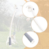 Maxbell Dog Ball Launcher Ergonomic Handle Interactive Sport Manual Non Slip Chucker white