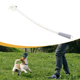 Maxbell Dog Ball Launcher Ergonomic Handle Interactive Sport Manual Non Slip Chucker white