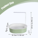 Maxbell Parrot Bathtub Bird Toys Bathing Box Bird Bathtub for Garden Indoor Cockatoo