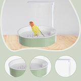 Maxbell Parrot Bathtub Bird Toys Bathing Box Bird Bathtub for Garden Indoor Cockatoo