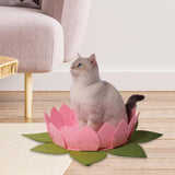 Maxbell Lotus Shaped Cat Bed Home Decor Soft Bite Resistant for Indoor Cats Cat Nest