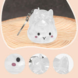 Maxbell Pet Hair Collector Pet Memorial Gifts Keepsake Portable Memorial Storage Box Blush Rabbit