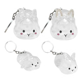 Maxbell Pet Hair Collector Pet Memorial Gifts Keepsake Portable Memorial Storage Box Blush Rabbit