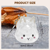 Maxbell Pet Hair Collector Pet Memorial Gifts Keepsake Portable Memorial Storage Box Brown eared Rabbit
