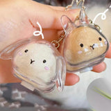 Maxbell Pet Hair Collector Pet Memorial Gifts Keepsake Portable Memorial Storage Box Lop eared rabbit