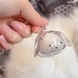 Maxbell Pet Hair Collector Pet Memorial Gifts Keepsake Portable Memorial Storage Box Lop eared rabbit