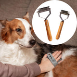 Maxbell Pet Undercoat Rake Deshedding Tool Pet Supplies Grooming Hair Brush Pet Comb Small