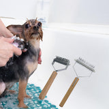 Maxbell Pet Undercoat Rake Deshedding Tool Pet Supplies Grooming Hair Brush Pet Comb Small