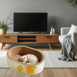 Maxbell Cat Scratcher Cardboard Scratching Resistant Pet Accessory Nest Sleeping Bed