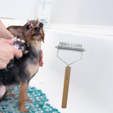 Maxbell Pet Undercoat Rake Deshedding Tool Pet Supplies Grooming Hair Brush Pet Comb Large