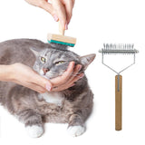 Maxbell Pet Undercoat Rake Deshedding Tool Pet Supplies Grooming Hair Brush Pet Comb Large