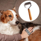 Maxbell Pet Undercoat Rake Deshedding Tool Pet Supplies Grooming Hair Brush Pet Comb Large