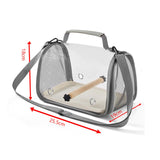 Maxbell Bird Carrier Bag Gifts for Cockatiel Accessories for Outdoor Hiking Shopping Gray