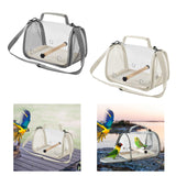 Maxbell Bird Carrier Bag Gifts for Cockatiel Accessories for Outdoor Hiking Shopping Gray