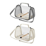 Maxbell Bird Carrier Bag Gifts for Cockatiel Accessories for Outdoor Hiking Shopping Gray