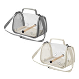 Maxbell Bird Carrier Bag Gifts for Cockatiel Accessories for Outdoor Hiking Shopping Gray