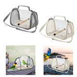 Maxbell Bird Carrier Bag Gifts for Cockatiel Accessories for Outdoor Hiking Shopping Gray