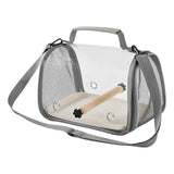 Maxbell Bird Carrier Bag Gifts for Cockatiel Accessories for Outdoor Hiking Shopping Gray