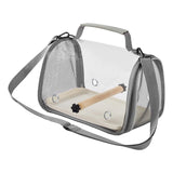 Maxbell Bird Carrier Bag Gifts for Cockatiel Accessories for Outdoor Hiking Shopping Gray