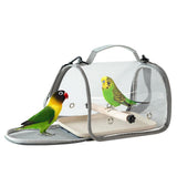 Maxbell Bird Carrier Bag Gifts for Cockatiel Accessories for Outdoor Hiking Shopping Gray