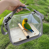 Maxbell Bird Carrier Bag Gifts for Cockatiel Accessories for Outdoor Hiking Shopping Gray
