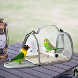 Maxbell Bird Carrier Bag Gifts for Cockatiel Accessories for Outdoor Hiking Shopping Gray