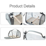 Maxbell Bird Carrier Bag Gifts for Cockatiel Accessories for Outdoor Hiking Shopping Gray