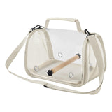 Maxbell Bird Carrier Bag Gifts for Cockatiel Accessories for Outdoor Hiking Shopping Beige