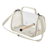 Maxbell Bird Carrier Bag Gifts for Cockatiel Accessories for Outdoor Hiking Shopping Beige