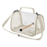 Maxbell Bird Carrier Bag Gifts for Cockatiel Accessories for Outdoor Hiking Shopping Beige
