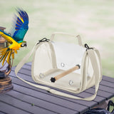 Maxbell Bird Carrier Bag Gifts for Cockatiel Accessories for Outdoor Hiking Shopping Beige