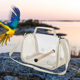 Maxbell Bird Carrier Bag Gifts for Cockatiel Accessories for Outdoor Hiking Shopping Beige