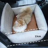 Maxbell Dog Car Seat Breathable Cat Car Seat for Small Medium Dogs Indoor Cats Bunny Beige
