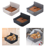 Maxbell Dog Car Seat Breathable Cat Car Seat for Small Medium Dogs Indoor Cats Bunny Beige