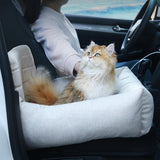 Maxbell Dog Car Seat Breathable Cat Car Seat for Small Medium Dogs Indoor Cats Bunny Beige