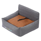 Maxbell Dog Car Seat Breathable Cat Car Seat for Small Medium Dogs Indoor Cats Bunny Gray