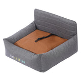 Maxbell Dog Car Seat Breathable Cat Car Seat for Small Medium Dogs Indoor Cats Bunny Gray