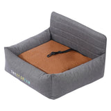 Maxbell Dog Car Seat Breathable Cat Car Seat for Small Medium Dogs Indoor Cats Bunny Gray