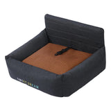 Maxbell Dog Car Seat Breathable Cat Car Seat for Small Medium Dogs Indoor Cats Bunny Black