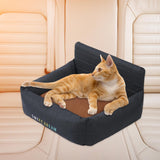 Maxbell Dog Car Seat Breathable Cat Car Seat for Small Medium Dogs Indoor Cats Bunny Black