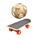 Maxbell Pet Mini Skateboard Tortoise Foraging Ball for Cockatiel Chameleons Reptiles