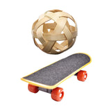 Maxbell Pet Mini Skateboard Tortoise Foraging Ball for Cockatiel Chameleons Reptiles