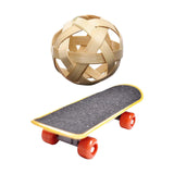 Maxbell Pet Mini Skateboard Tortoise Foraging Ball for Cockatiel Chameleons Reptiles