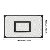 Maxbell Aquarium Anti Jumping Net Cover Mesh with Window Cuttable DIY Tear Resistant 90x45cm