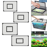 Maxbell Aquarium Anti Jumping Net Cover Mesh with Window Cuttable DIY Tear Resistant 90x45cm