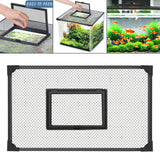 Maxbell Aquarium Anti Jumping Net Cover Mesh with Window Cuttable DIY Tear Resistant 90x45cm